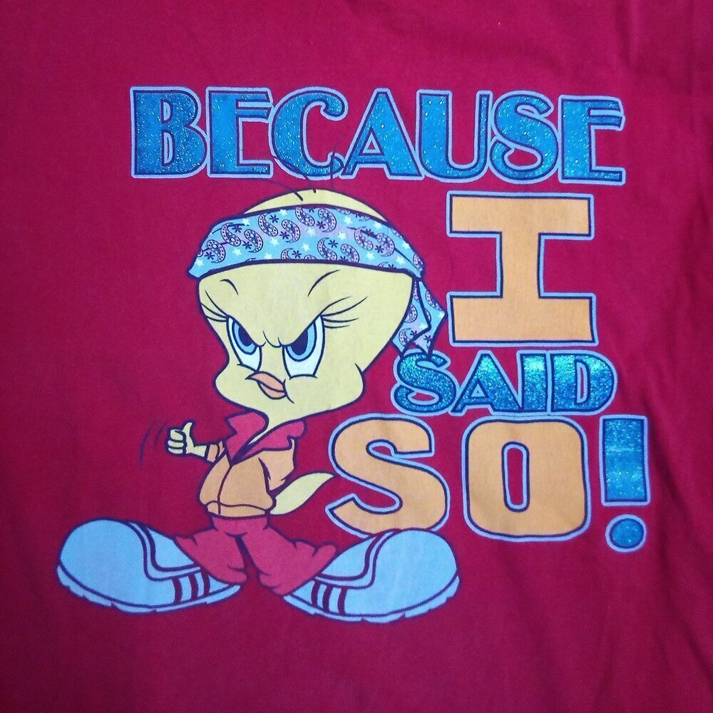 Vintage 90s Tweety Bird Because I Said So T-Shirt